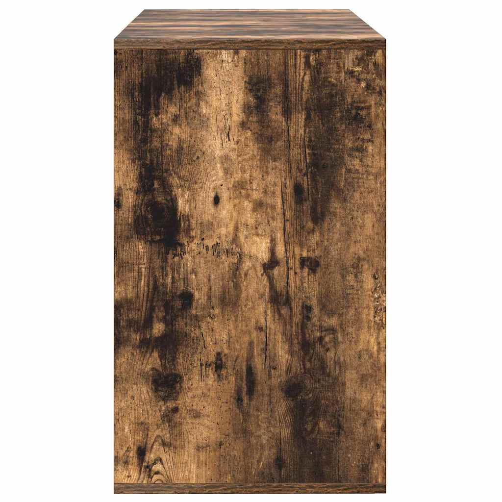 Dressoir met lade Gerookt eiken 120 x 41 x 75 cm Bewerkt hout is nu te koop bij PeponiXL, paradijselijk wonen!