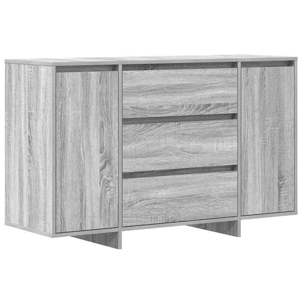 Dressoir met lade Grijs Sonoma 120 x 41 x 75 cm Bewerkt hout is nu te koop bij PeponiXL, paradijselijk wonen!