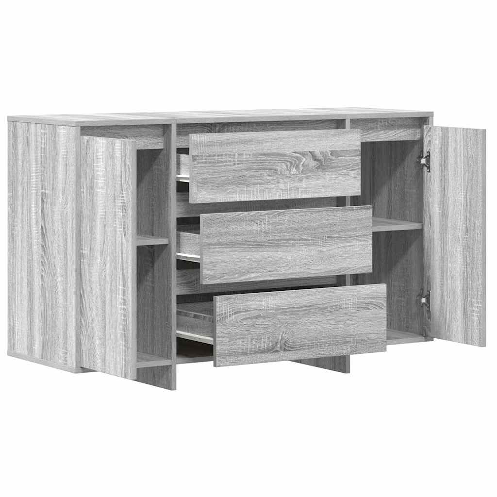 Dressoir met lade Grijs Sonoma 120 x 41 x 75 cm Bewerkt hout is nu te koop bij PeponiXL, paradijselijk wonen!