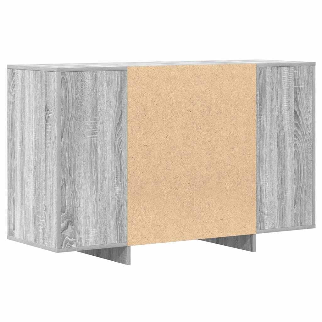 Dressoir met lade Grijs Sonoma 120 x 41 x 75 cm Bewerkt hout is nu te koop bij PeponiXL, paradijselijk wonen!