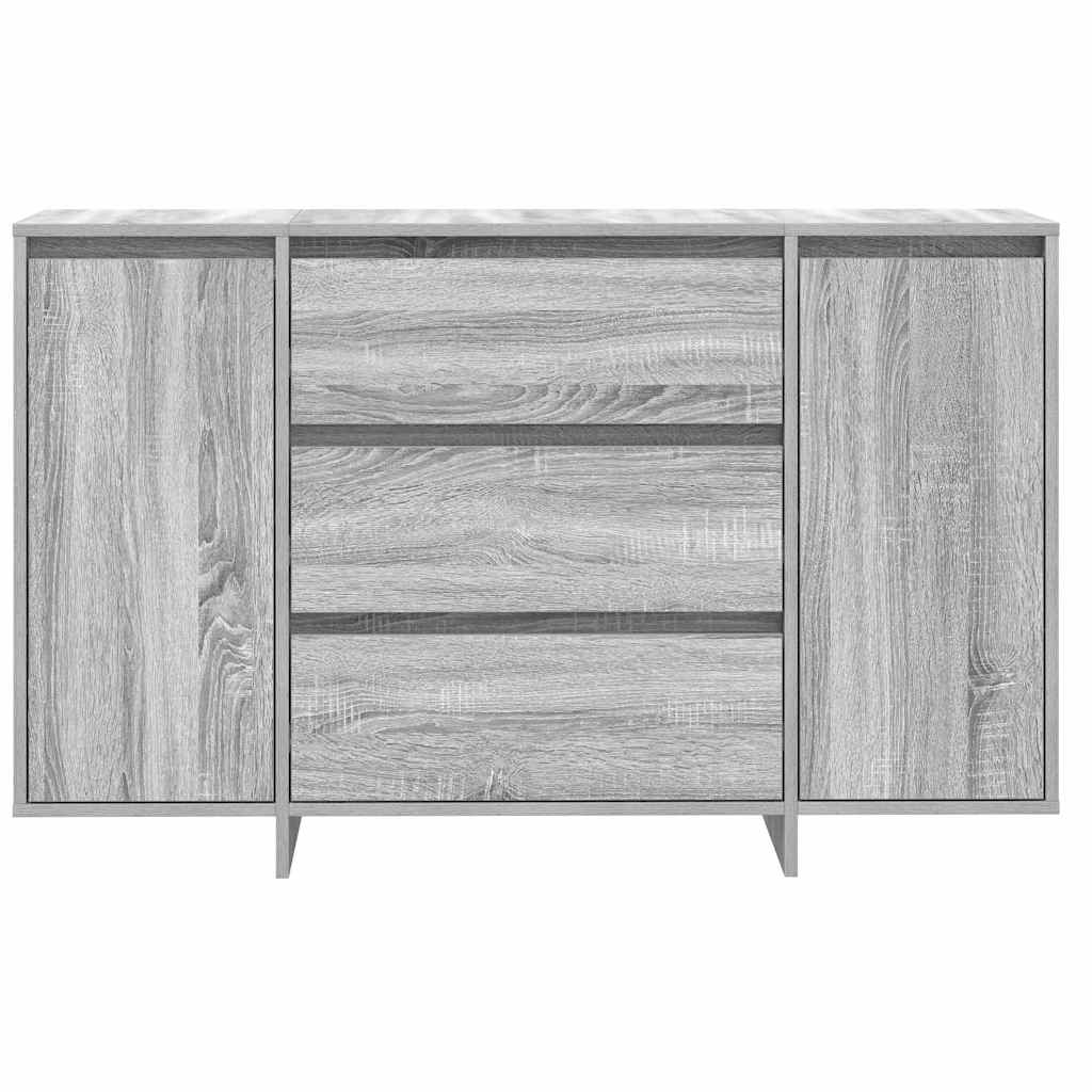Dressoir met lade Grijs Sonoma 120 x 41 x 75 cm Bewerkt hout is nu te koop bij PeponiXL, paradijselijk wonen!