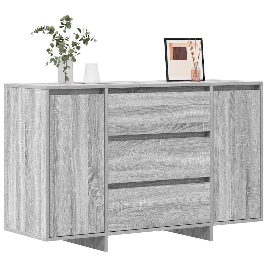 Dressoir met lade Grijs Sonoma 120 x 41 x 75 cm Bewerkt hout is nu te koop bij PeponiXL, paradijselijk wonen!