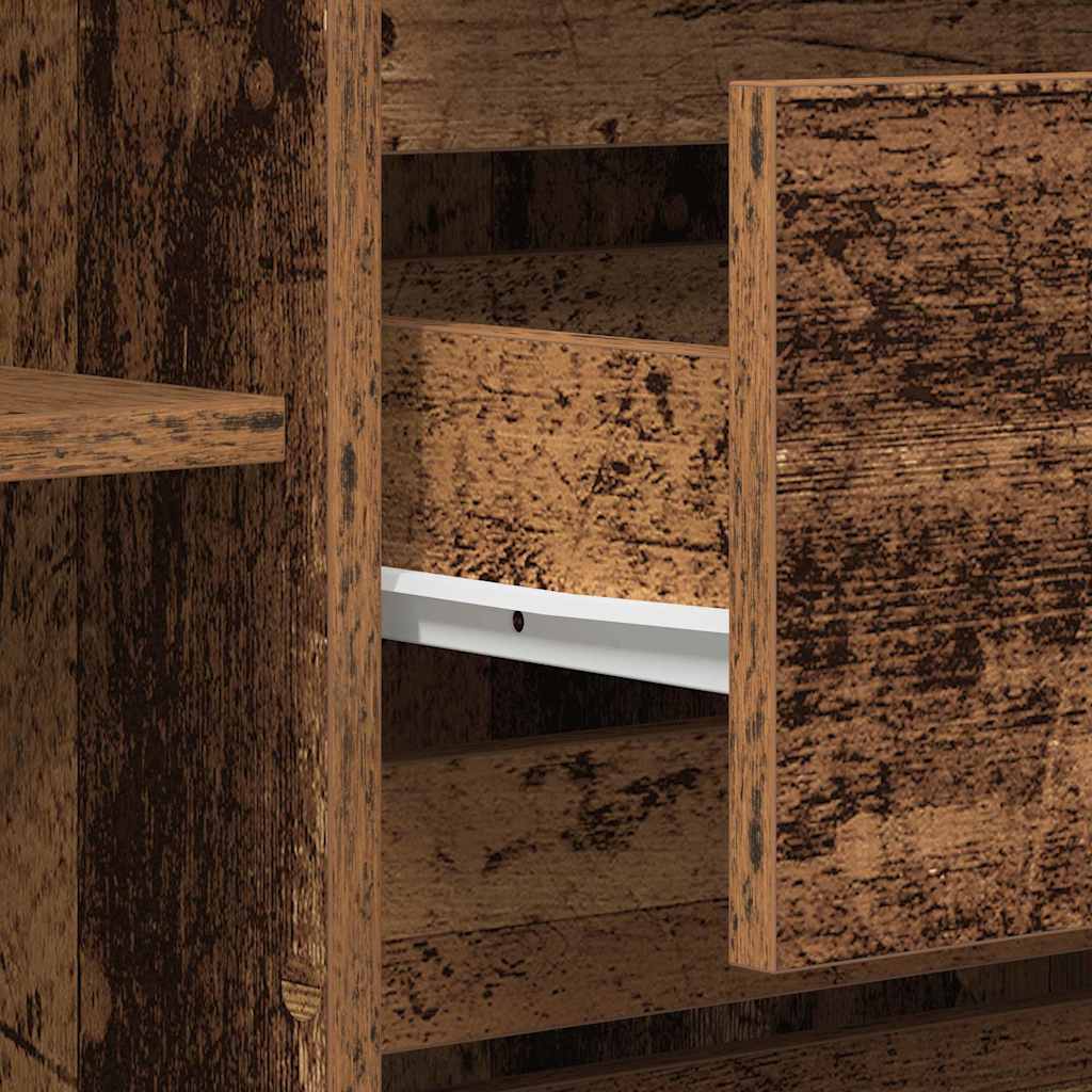 Dressoir met lade Oudhout 120 x 41 x 75 cm Bewerkt hout is nu te koop bij PeponiXL, paradijselijk wonen!