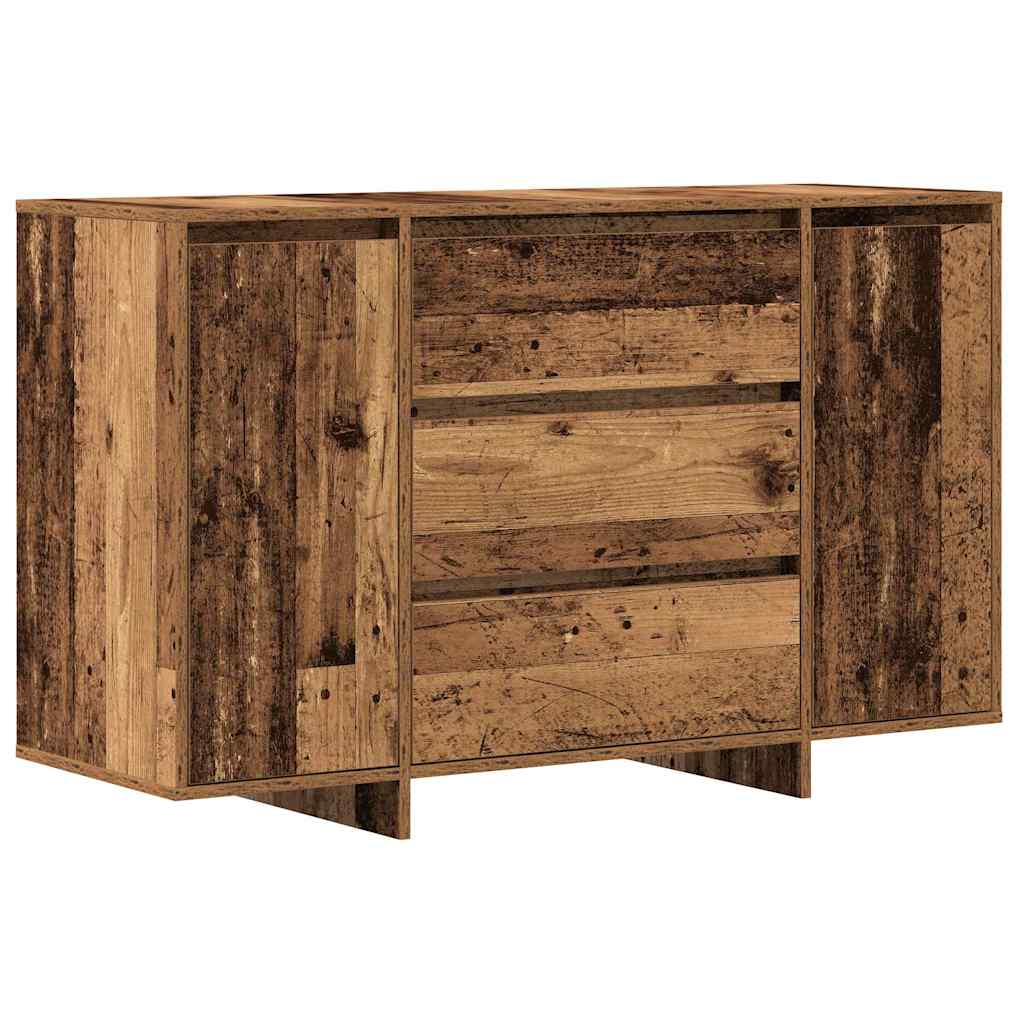 Dressoir met lade Oudhout 120 x 41 x 75 cm Bewerkt hout is nu te koop bij PeponiXL, paradijselijk wonen!
