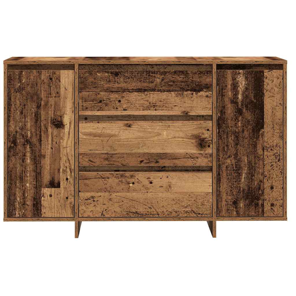 Dressoir met lade Oudhout 120 x 41 x 75 cm Bewerkt hout is nu te koop bij PeponiXL, paradijselijk wonen!