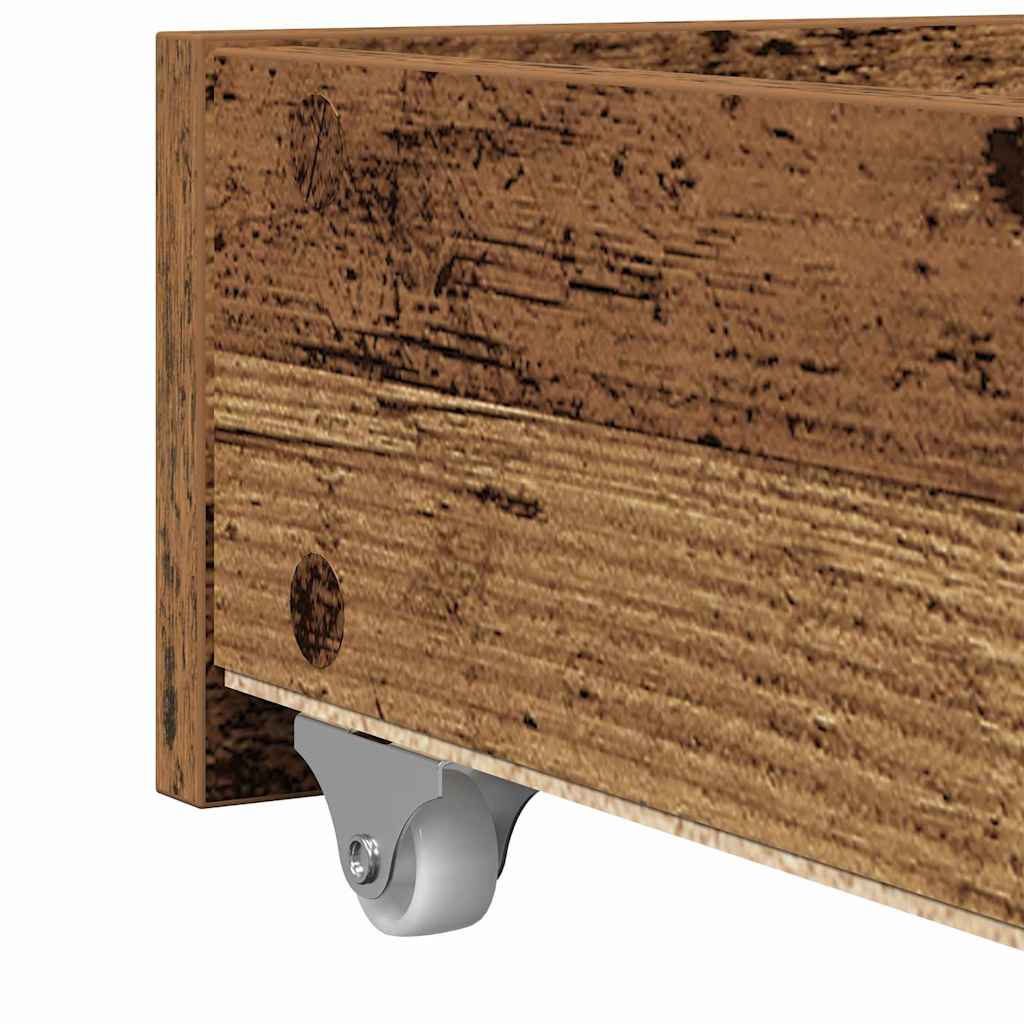 Dagbed met hoofdeinde Oud Hout 100 x 200 cm Bewerkt hout is nu te koop bij PeponiXL, paradijselijk wonen!