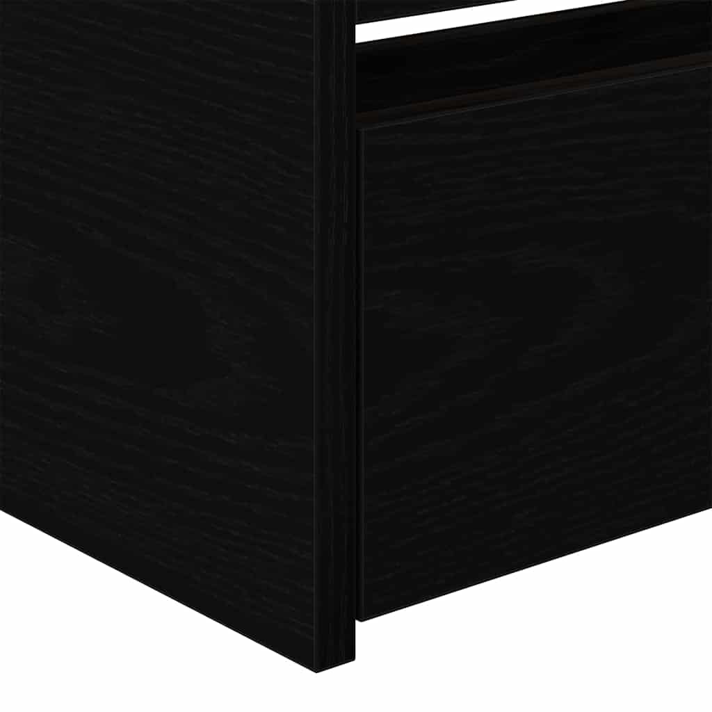 Dagbed met hoofdeinde Zwart Eiken 100 x 200 cm Bewerkt hout is nu te koop bij PeponiXL, paradijselijk wonen!