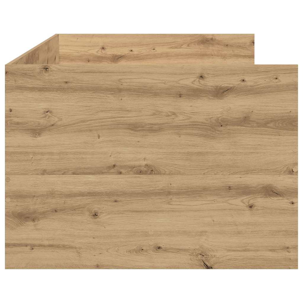 Dagbed met hoofdeinde Artisan Eiken 90 x 200 cm Bewerkt hout is nu te koop bij PeponiXL, paradijselijk wonen!