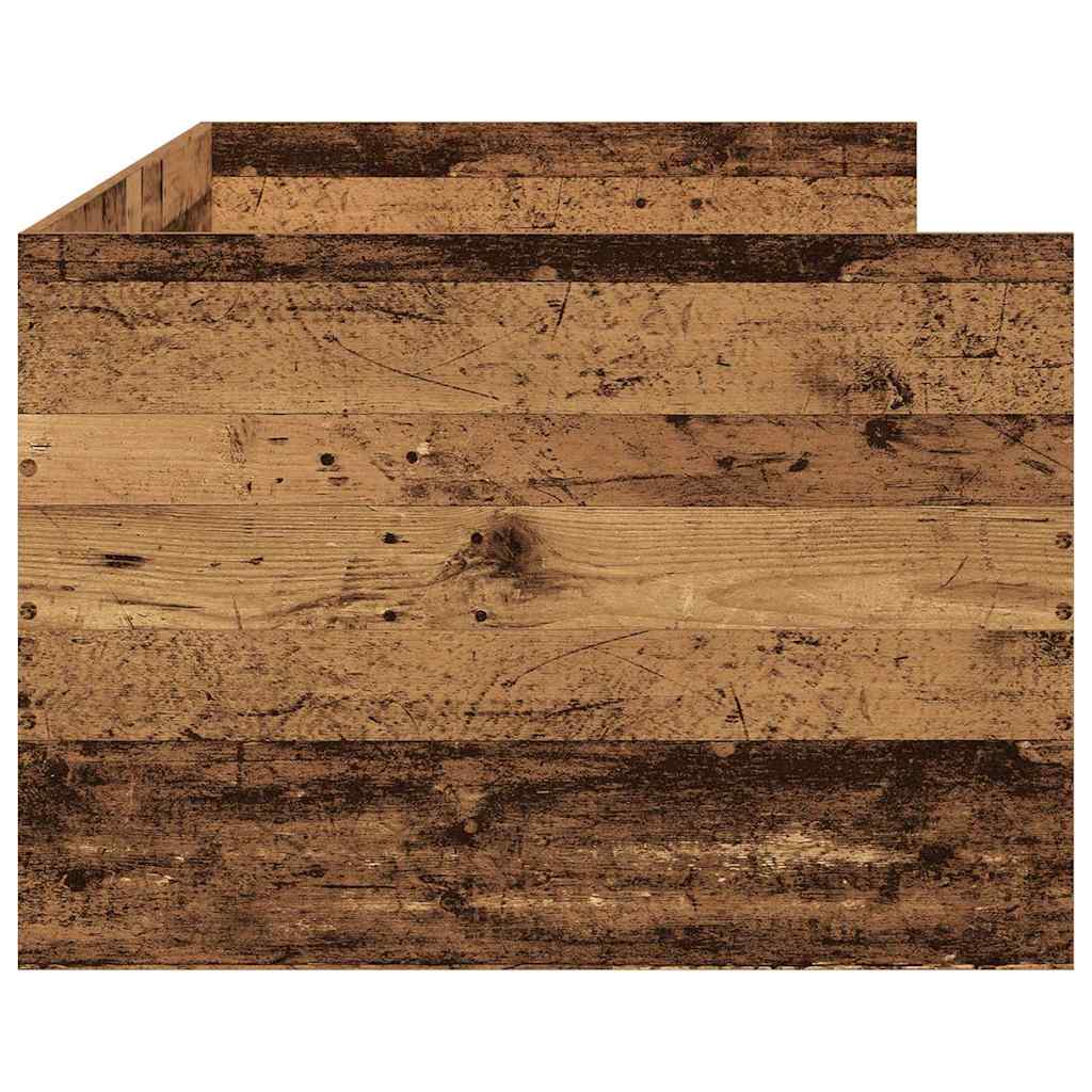 Dagbed met hoofdeinde Oud Hout 90 x 190 cm Bewerkt hout is nu te koop bij PeponiXL, paradijselijk wonen!