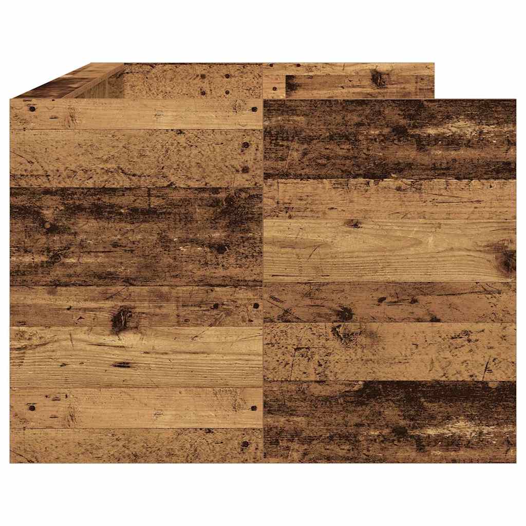 Dagbed met hoofdeinde Oud Hout 90 x 200 cm Bewerkt hout is nu te koop bij PeponiXL, paradijselijk wonen!