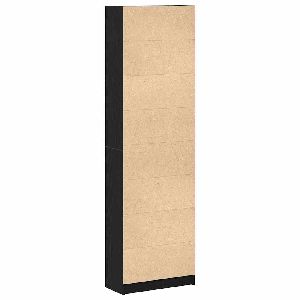 Kledingkast met plank Zwart Eiken 55 x 25 x 189 cm Bewerkt hout is nu te koop bij PeponiXL, paradijselijk wonen!