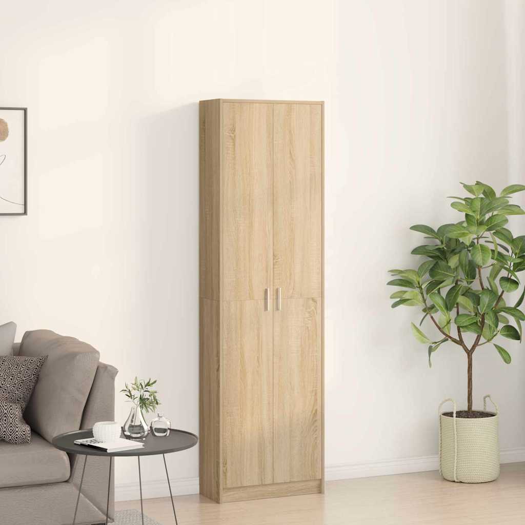 Kledingkast Sonoma Eiken 55 x 25 x 189 cm Bewerkt hout is nu te koop bij PeponiXL, paradijselijk wonen!