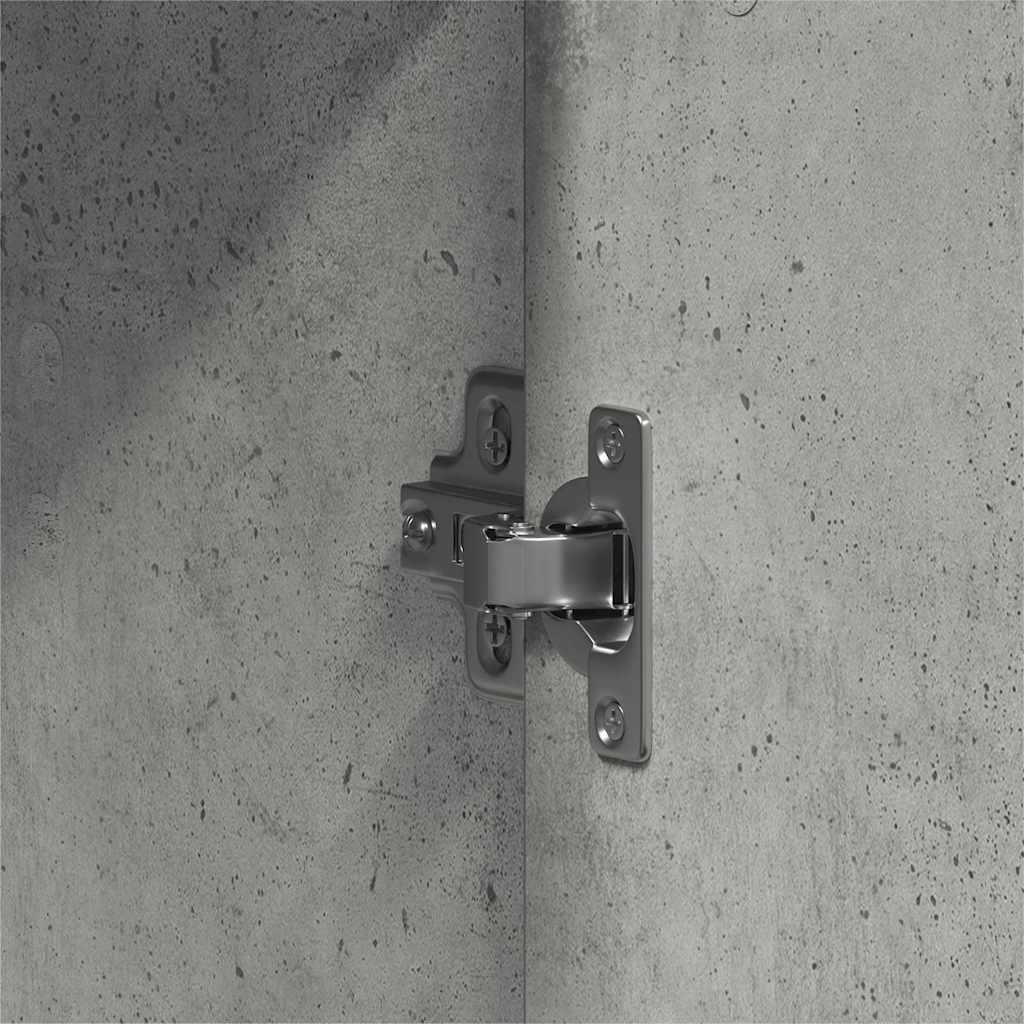 Kledingkast met plank Beton Grijs 55 x 25 x 189 cm Bewerkt hout is nu te koop bij PeponiXL, paradijselijk wonen!