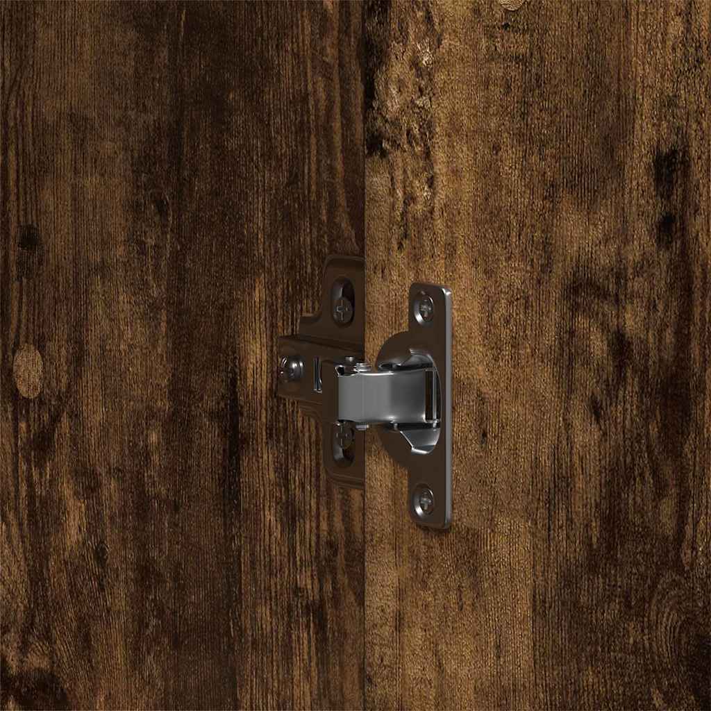 Kledingkast Gerookt eiken 55 x 25 x 189 cm Bewerkt hout is nu te koop bij PeponiXL, paradijselijk wonen!