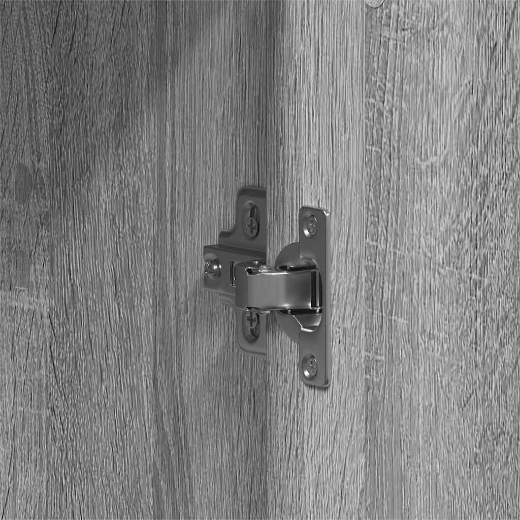 Kledingkast Grijs Sonoma 55 x 25 x 189 cm Bewerkt hout is nu te koop bij PeponiXL, paradijselijk wonen!