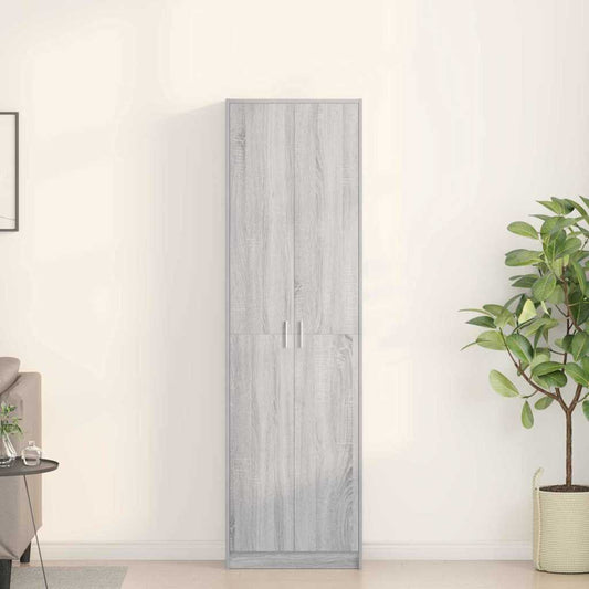 Kledingkast Grijs Sonoma 55 x 25 x 189 cm Bewerkt hout is nu te koop bij PeponiXL, paradijselijk wonen!