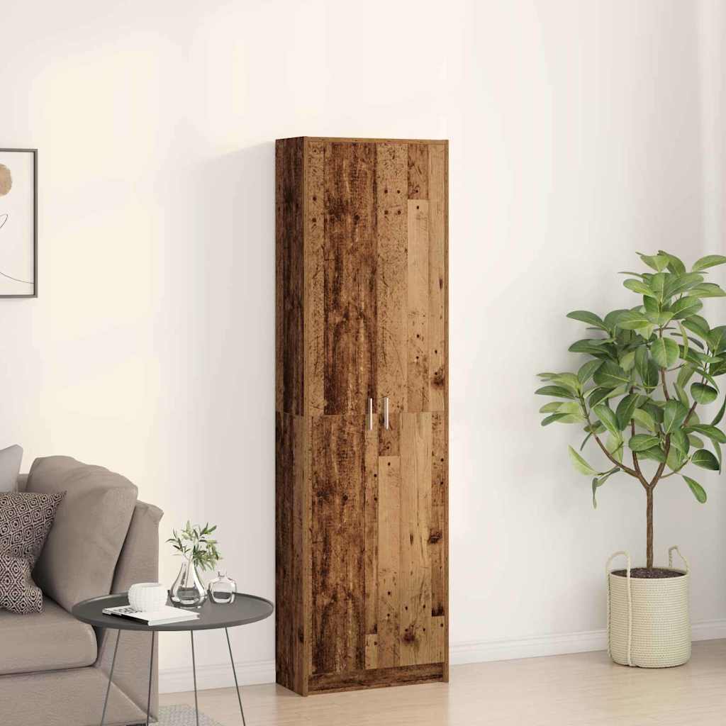 Kledingkast met plank Oud Hout 55 x 25 x 189 cm Bewerkt hout is nu te koop bij PeponiXL, paradijselijk wonen!