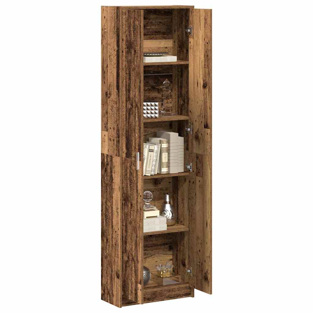 Kledingkast met plank Oud Hout 55 x 25 x 189 cm Bewerkt hout is nu te koop bij PeponiXL, paradijselijk wonen!
