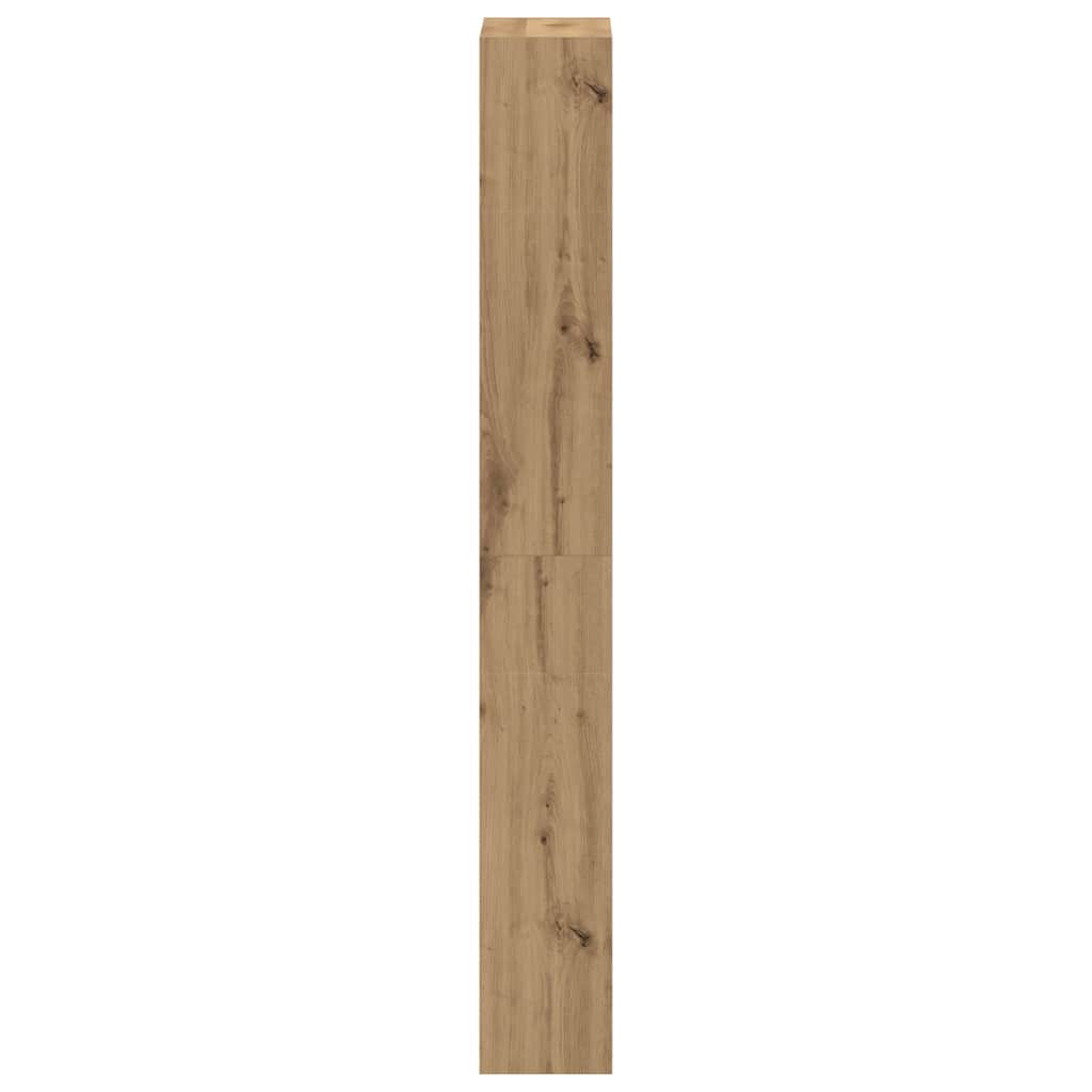 Schoenenkast Artisan Eiken 80 x 21 x 163,5 cm Bewerkt hout is nu te koop bij PeponiXL, paradijselijk wonen!