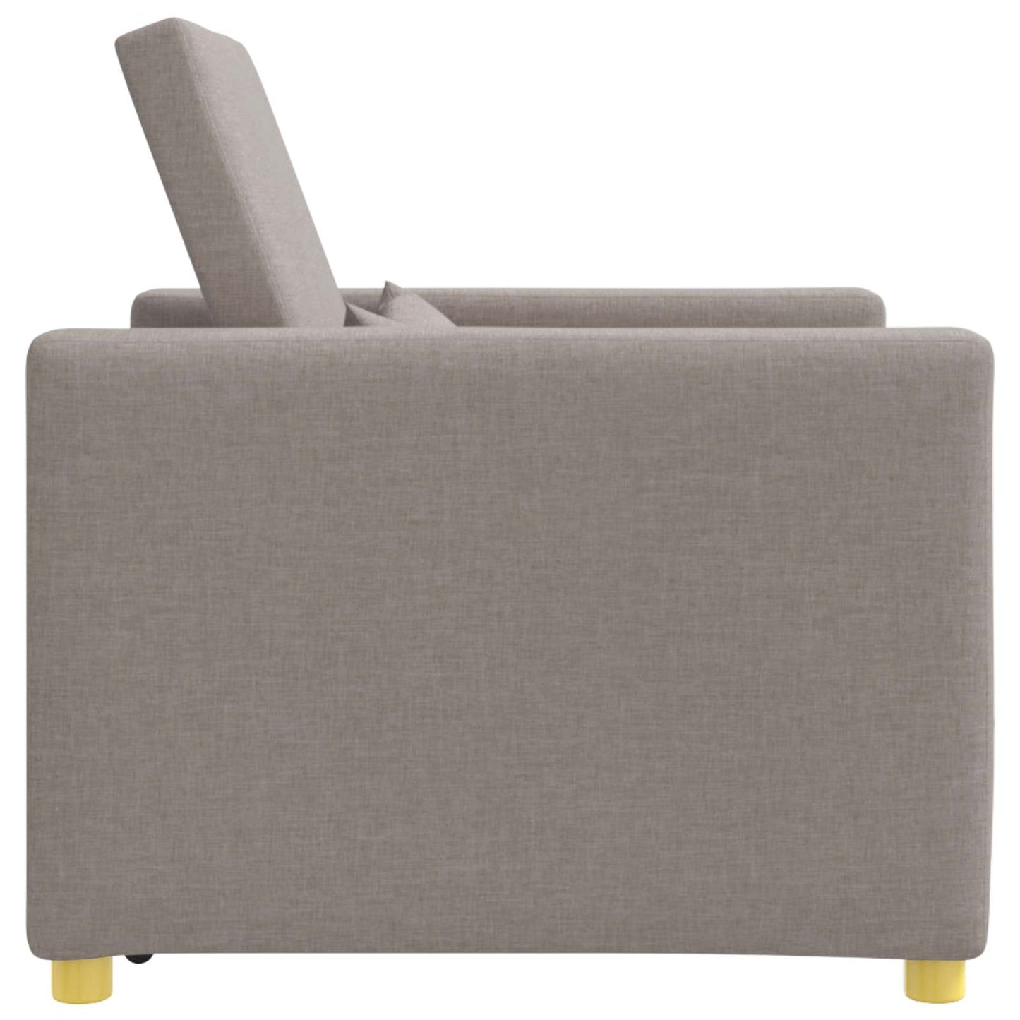 Uittrekbaar slaapbank eenpersoons Taupe 90 x 165 x 87 cm Stof is nu te koop bij PeponiXL, paradijselijk wonen!