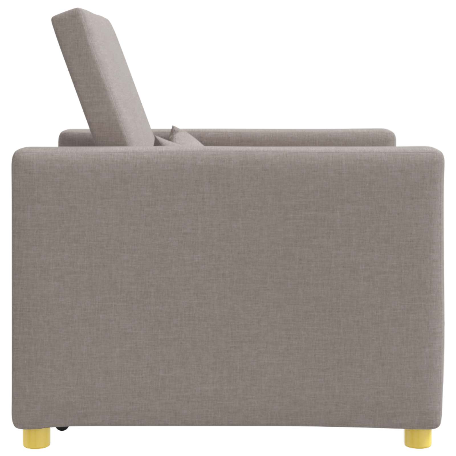 Uittrekbaar slaapbank eenpersoons Taupe 90 x 165 x 87 cm Stof is nu te koop bij PeponiXL, paradijselijk wonen!