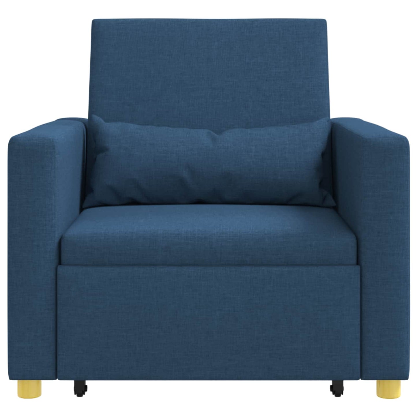 Uittrekbaar slaapbank eenpersoons Blauw 90 x 165 x 87 cm Stof is nu te koop bij PeponiXL, paradijselijk wonen!