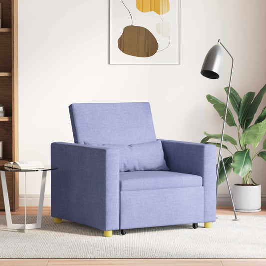 Uittrekbaar slaapbank eenpersoons Jeans blauw 90 x 165 x 87 cm is nu te koop bij PeponiXL, paradijselijk wonen!