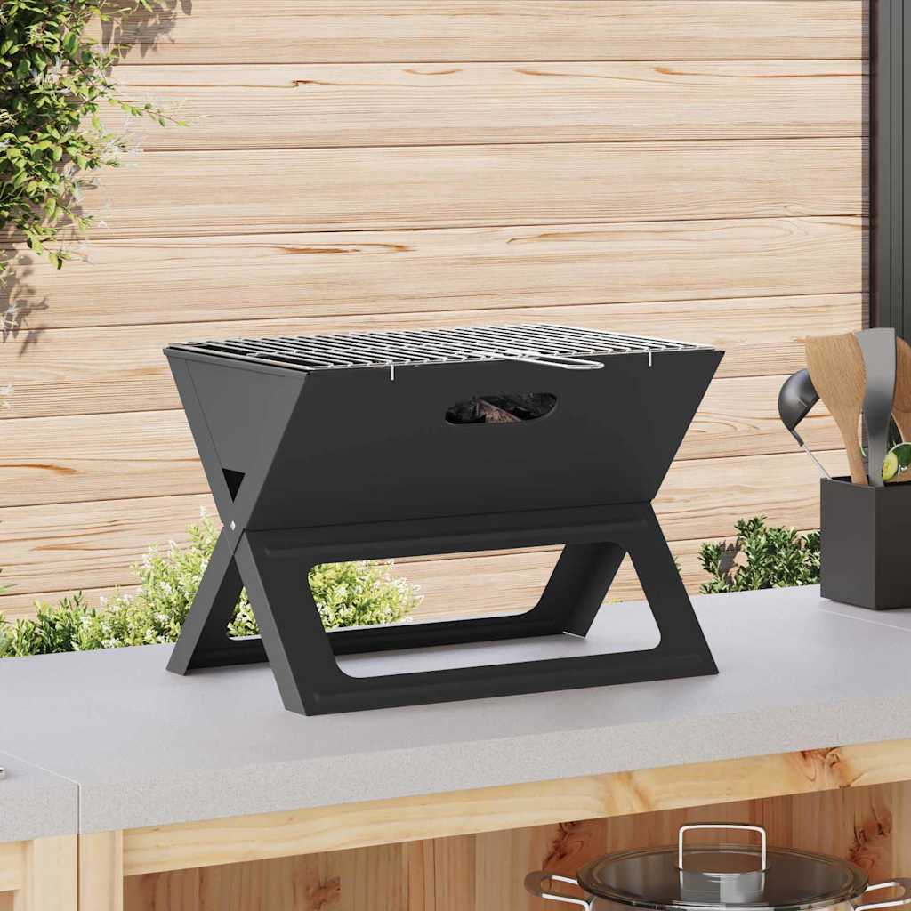 Buiten Grill Zwart 46 x 31 x 31 cm Staal is nu te koop bij PeponiXL, paradijselijk wonen!