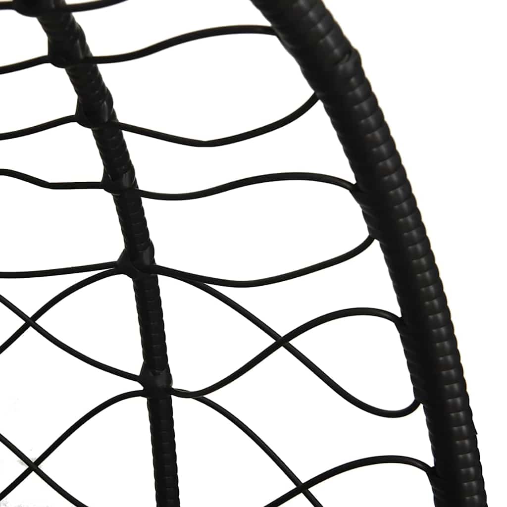 Hangende ei-stoel Antraciet 91,5 x 54,5 x 107 cm poly rattan is nu te koop bij PeponiXL, paradijselijk wonen!