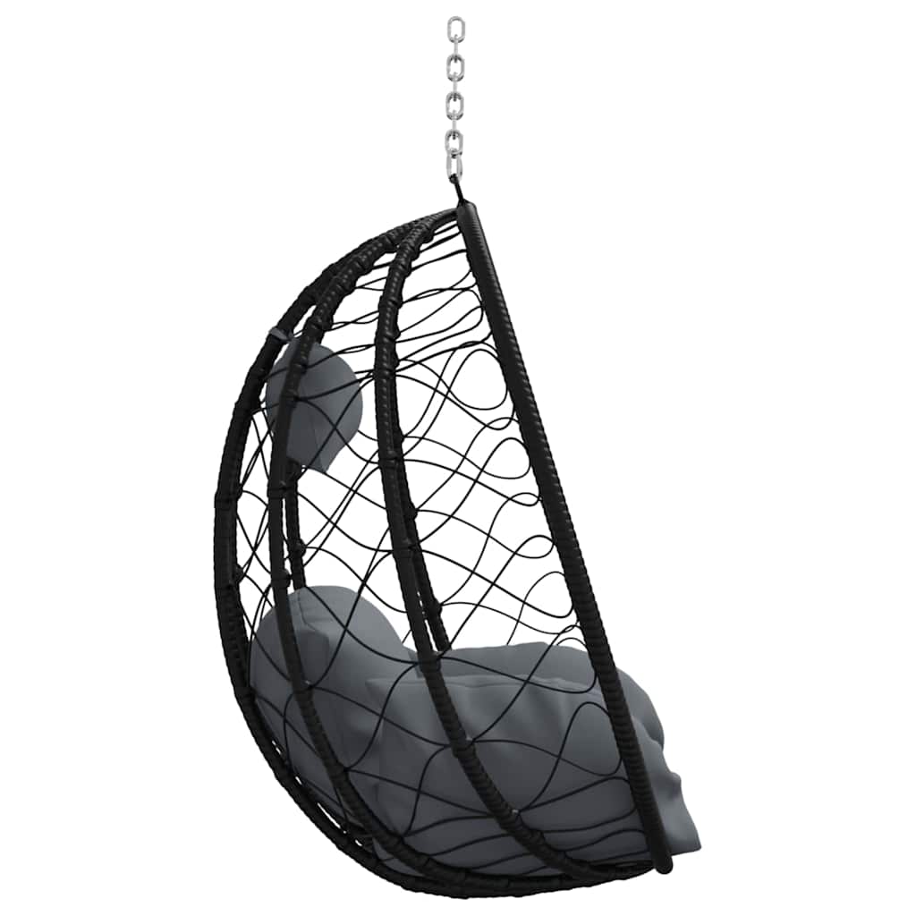 Hangende ei-stoel Antraciet 91,5 x 54,5 x 107 cm poly rattan is nu te koop bij PeponiXL, paradijselijk wonen!