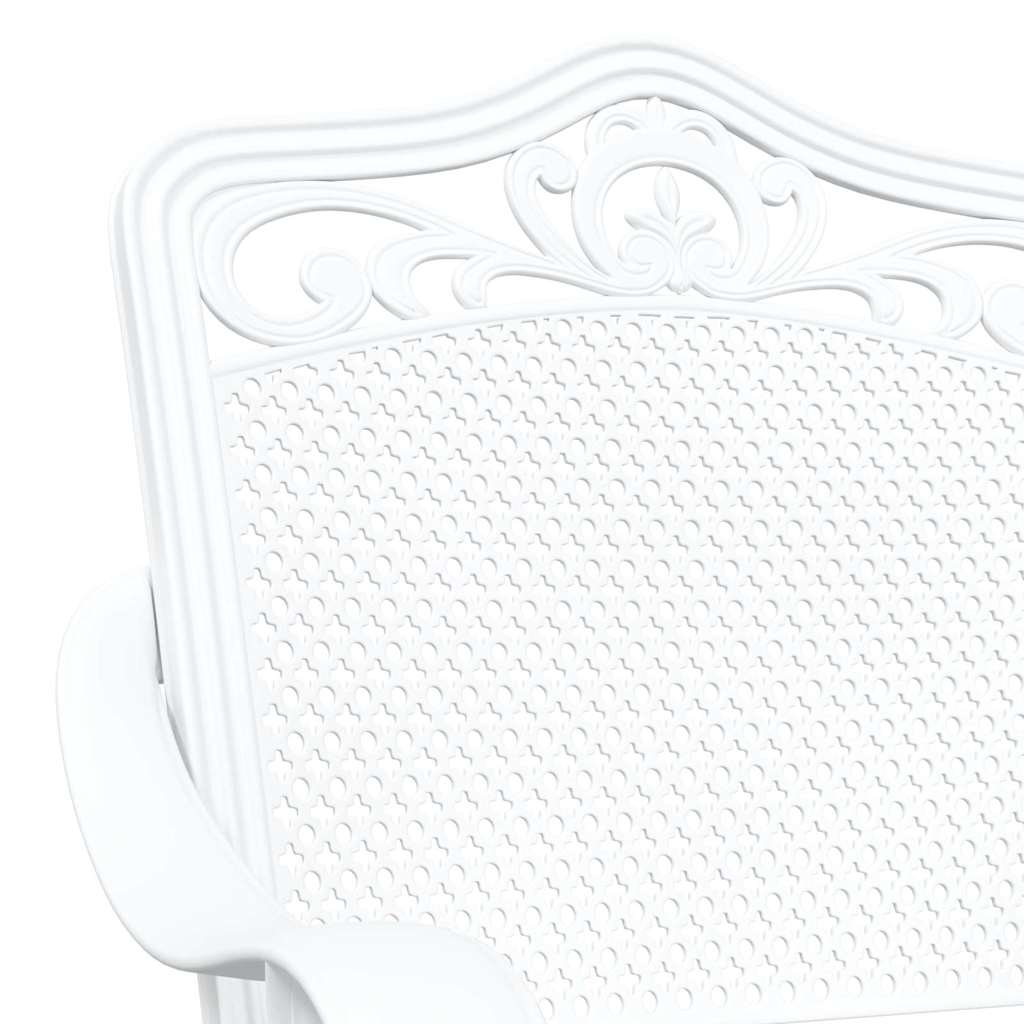 Tuinstoel 2 pcs Wit 55 x 55 x 92,5cm Aluminium is nu te koop bij PeponiXL, paradijselijk wonen!