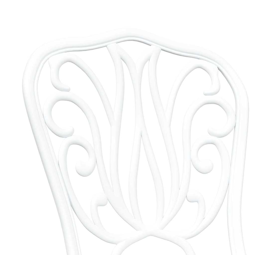 Tuin Bistro Set 3 pcs Wit Aluminium is nu te koop bij PeponiXL, paradijselijk wonen!