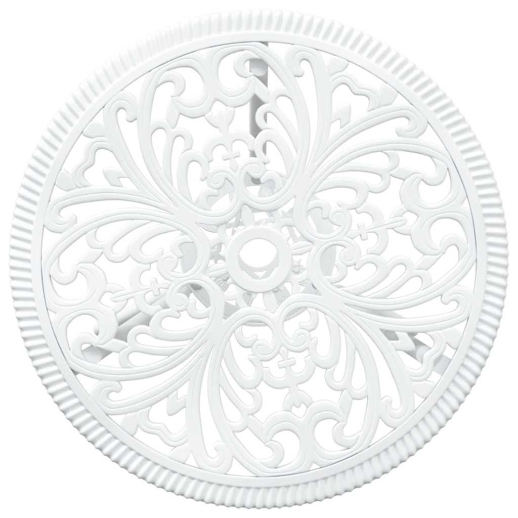 Tuin Bistro Set 3 pcs Wit Aluminium is nu te koop bij PeponiXL, paradijselijk wonen!