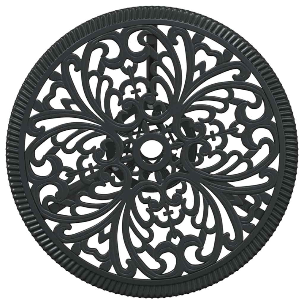 Tuin Bistro Set 3 pcs Zwart Aluminium is nu te koop bij PeponiXL, paradijselijk wonen!