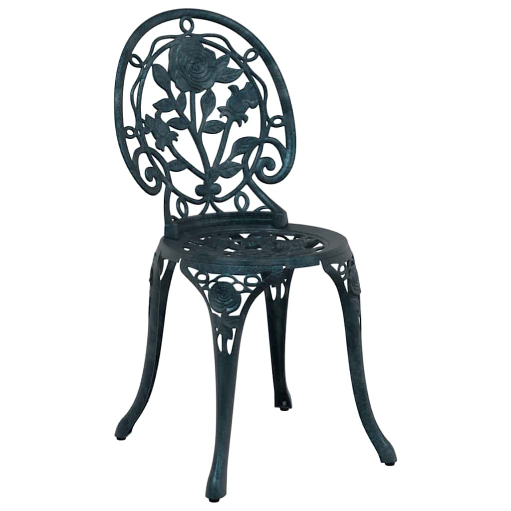 Tuin Bistro Set 3 pcs Groen Aluminium is nu te koop bij PeponiXL, paradijselijk wonen!