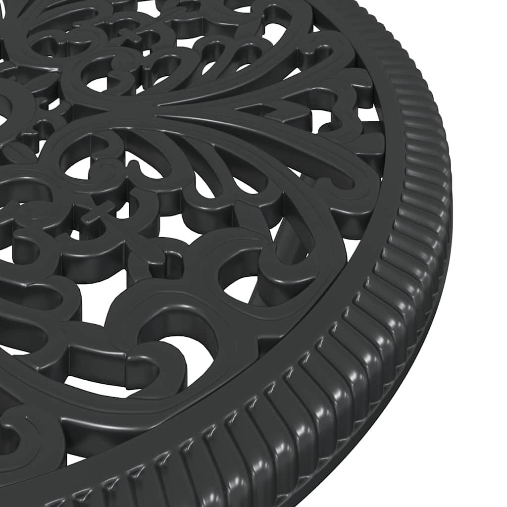 Tuin Bistro Set 3 pcs Zwart Aluminium is nu te koop bij PeponiXL, paradijselijk wonen!