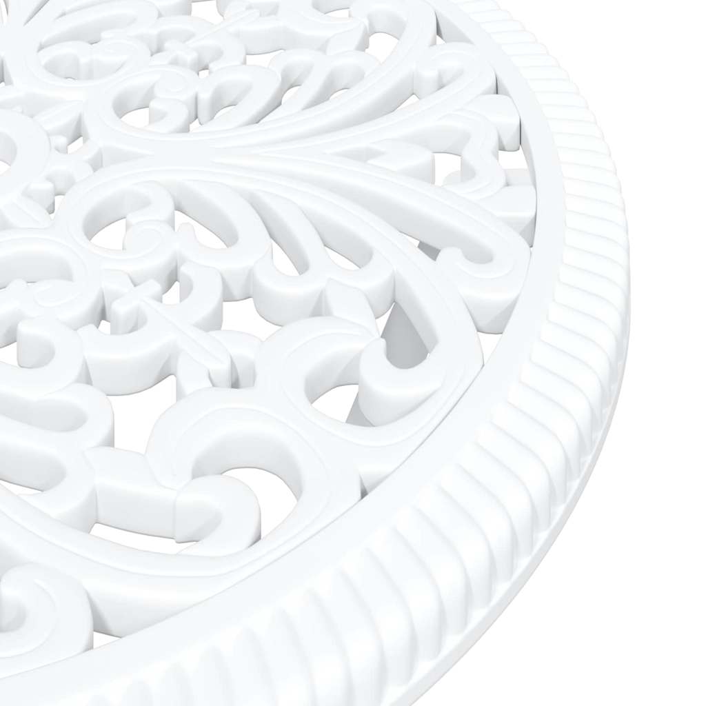 Tuin Bistro Set 3 pcs Wit Aluminium is nu te koop bij PeponiXL, paradijselijk wonen!