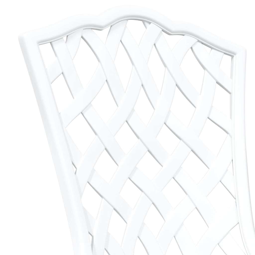 Tuinstoel 2 pcs Wit 39 x 40 x 87cm Aluminium is nu te koop bij PeponiXL, paradijselijk wonen!