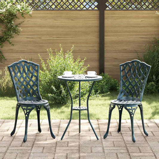 Tuinstoel 2 pcs Groen 39 x 40 x 87cm Aluminium is nu te koop bij PeponiXL, paradijselijk wonen!