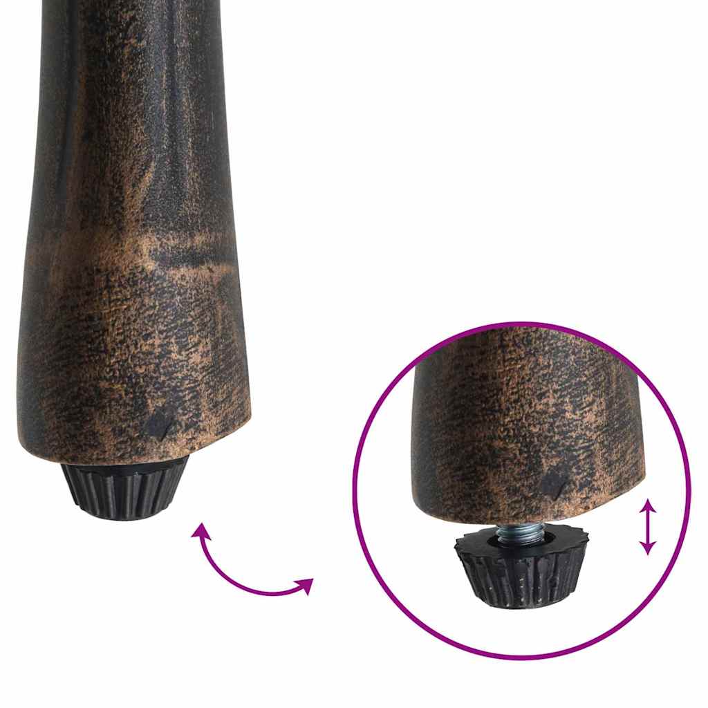 Tuinstoel 2 pcs Brons 53 x 51 x 88,5cm Aluminium is nu te koop bij PeponiXL, paradijselijk wonen!