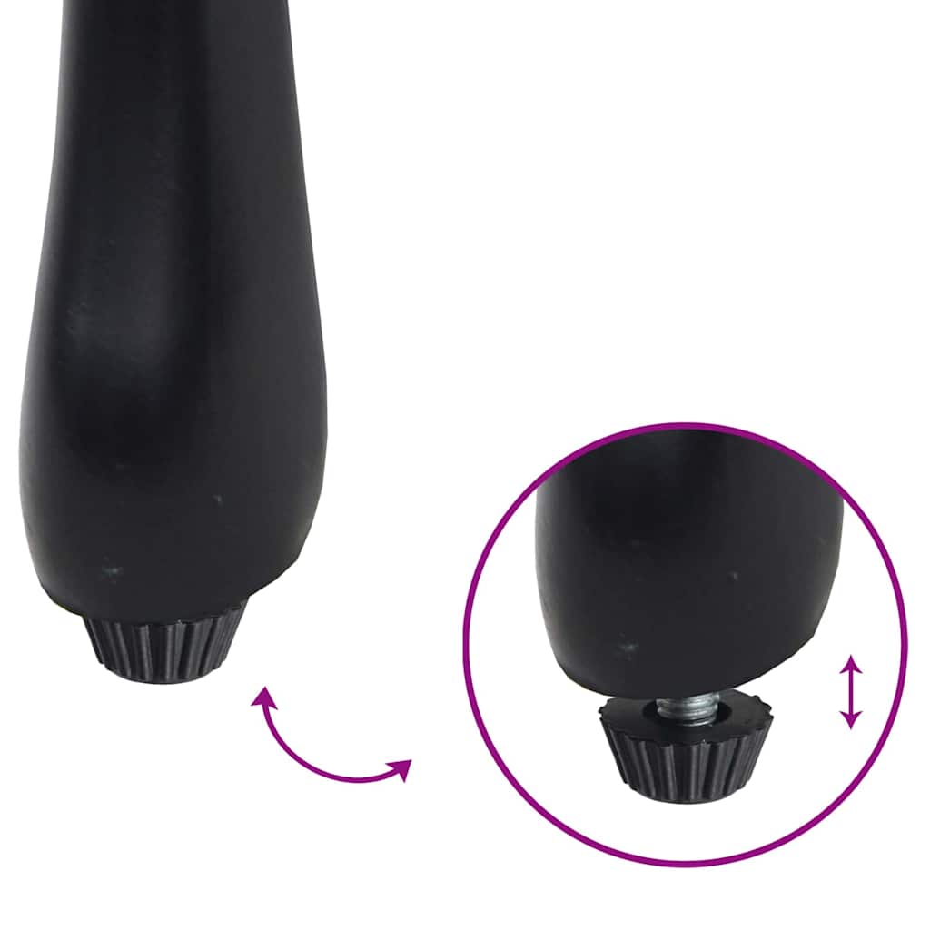 Tuinstoel 2 pcs Zwart 53 x 51 x 88,5cm Aluminium is nu te koop bij PeponiXL, paradijselijk wonen!