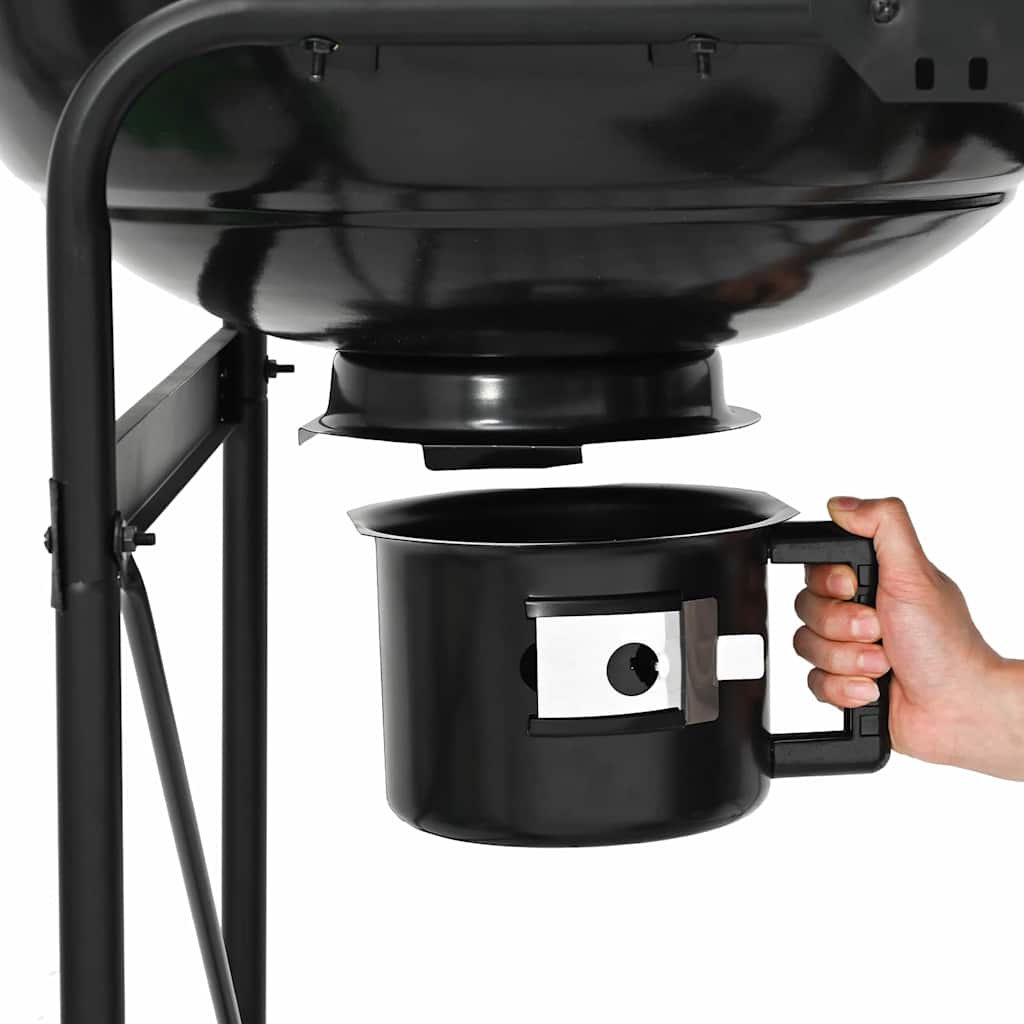 Buiten Grill met wiel Zwart 96 x 72 x 113 cm Metaal is nu te koop bij PeponiXL, paradijselijk wonen!