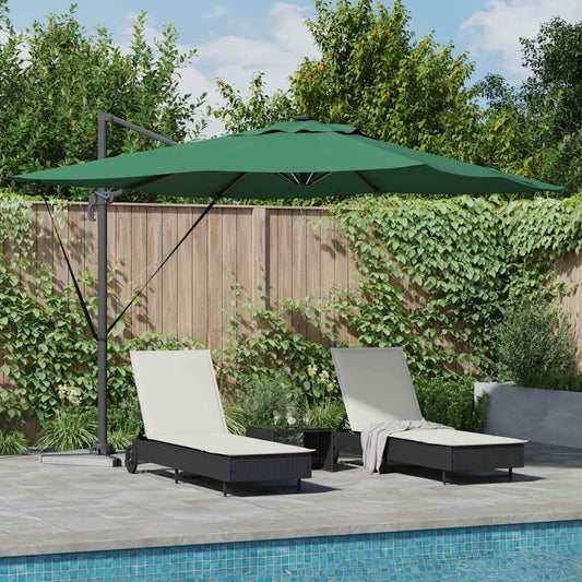 Parasol Groen 286 x 284 x 270 cm Aluminium en Polyester is nu te koop bij PeponiXL, paradijselijk wonen!