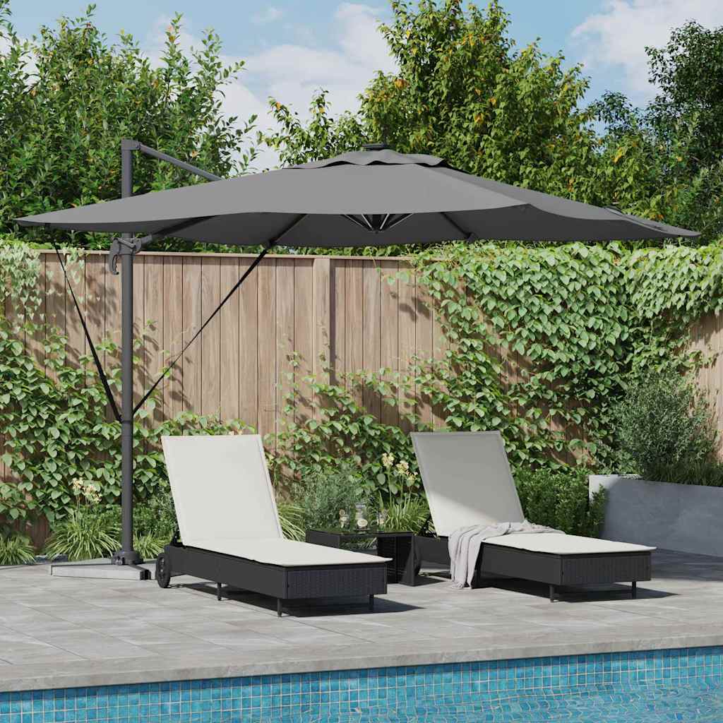 Parasol Antraciet 286 x 284 x 270 cm Aluminium en Polyester is nu te koop bij PeponiXL, paradijselijk wonen!