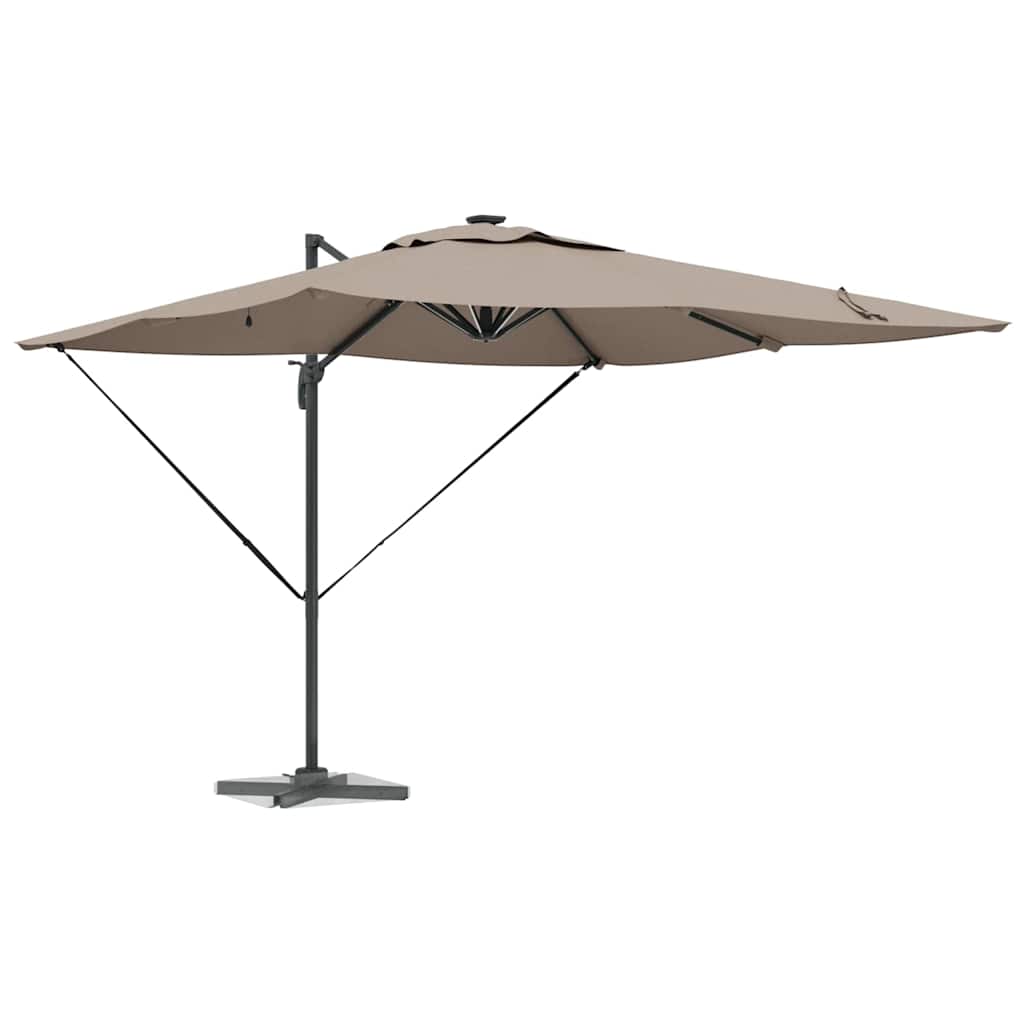 Parasol Taupe 286 x 284 x 270 cm Aluminium en Polyester is nu te koop bij PeponiXL, paradijselijk wonen!