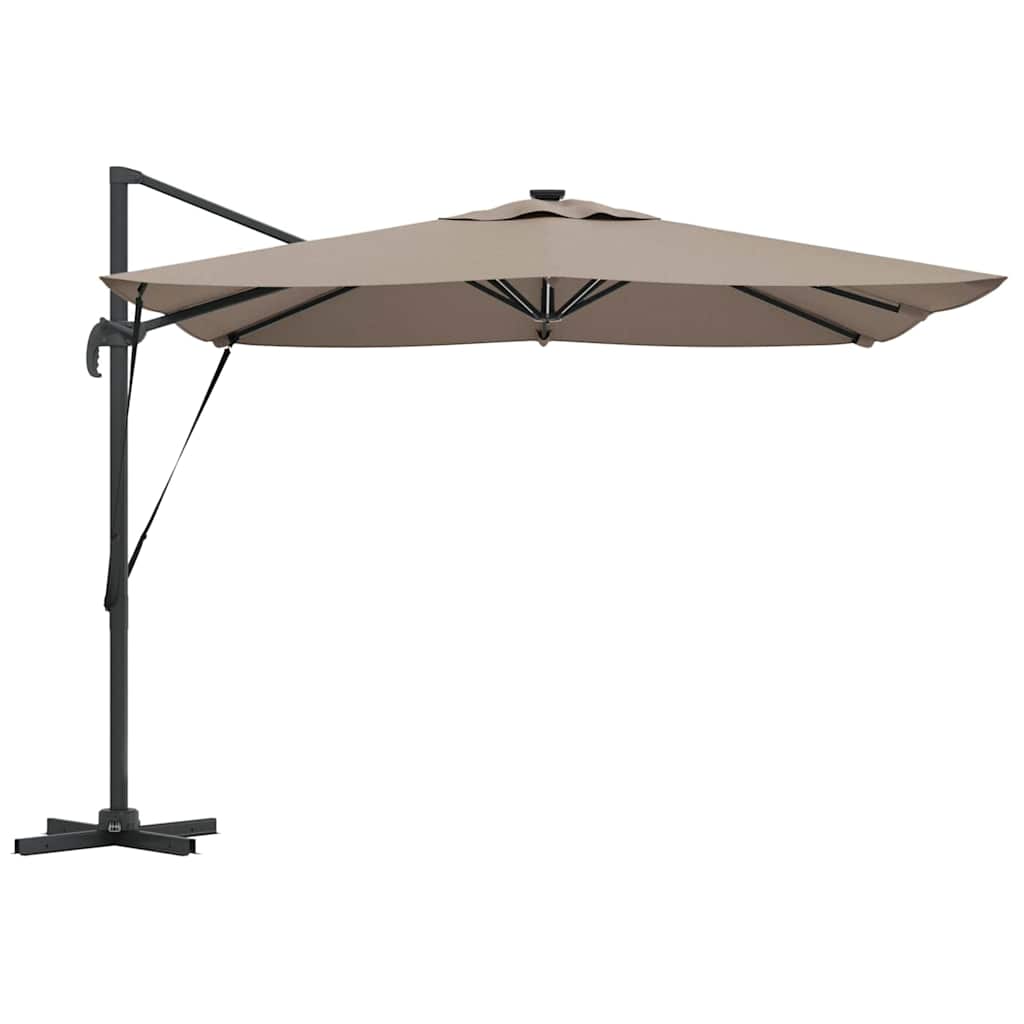 Parasol Taupe 286 x 284 x 270 cm Aluminium en Polyester is nu te koop bij PeponiXL, paradijselijk wonen!
