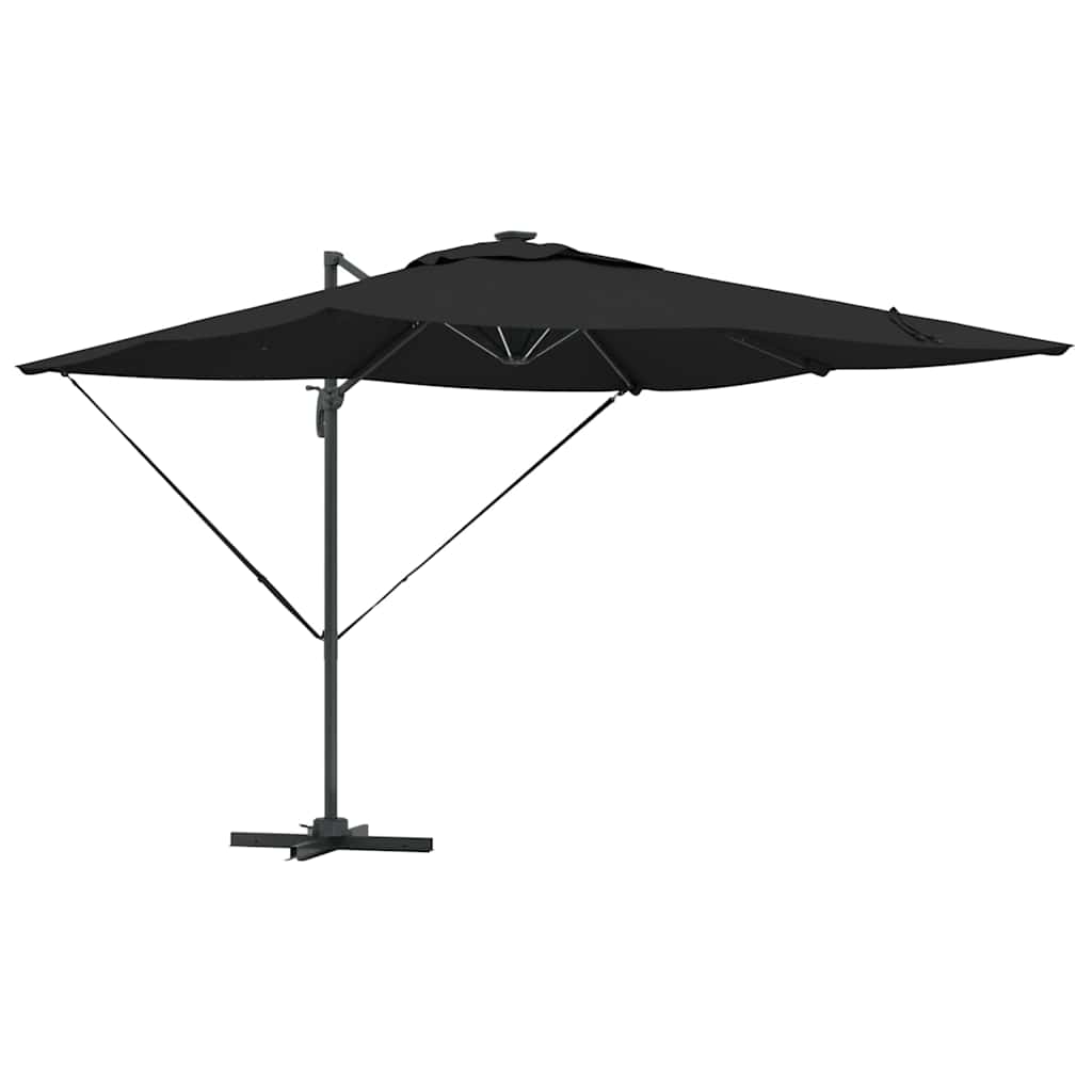 Parasol Zwart 286 x 284 x 270 cm Aluminium en Polyester is nu te koop bij PeponiXL, paradijselijk wonen!