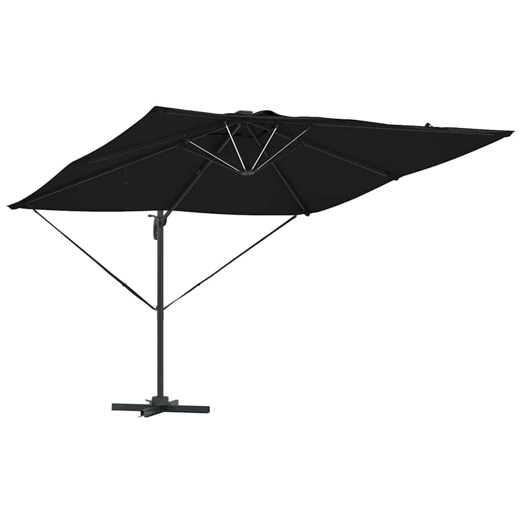Parasol Zwart 286 x 284 x 270 cm Aluminium en Polyester is nu te koop bij PeponiXL, paradijselijk wonen!