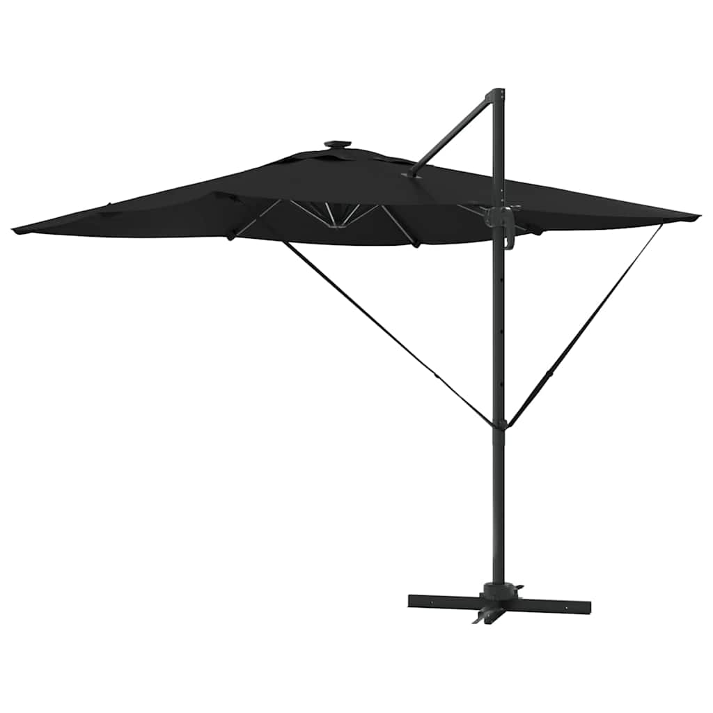 Parasol Zwart 286 x 284 x 270 cm Aluminium en Polyester is nu te koop bij PeponiXL, paradijselijk wonen!