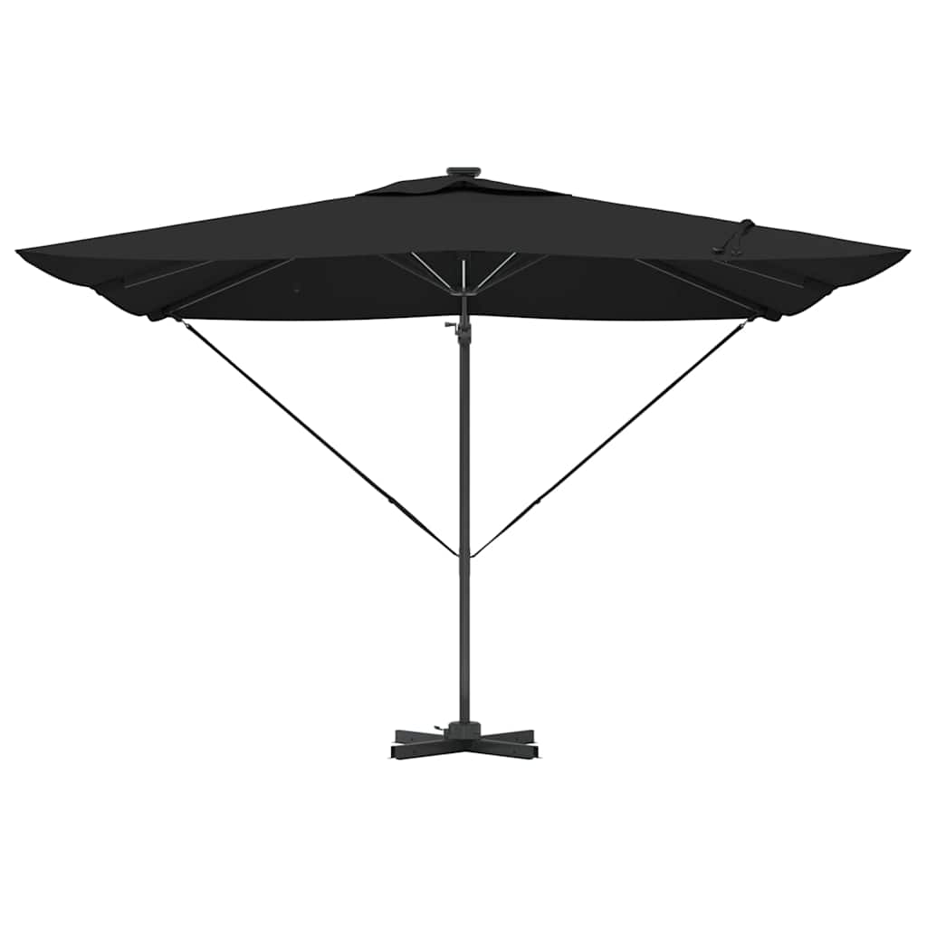 Parasol Zwart 286 x 284 x 270 cm Aluminium en Polyester is nu te koop bij PeponiXL, paradijselijk wonen!